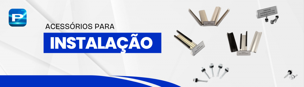 Banner acessórios para instalacao